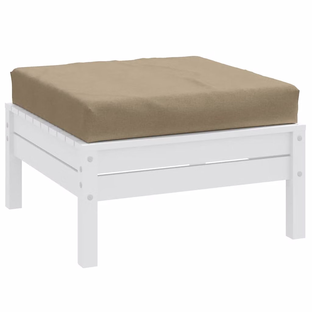 Cuscino per Pallet vidaXL in Tessuto Poliestere, Colore Tortora Mélange, L 60 cm x P 60 cm x H 9,5 cm
