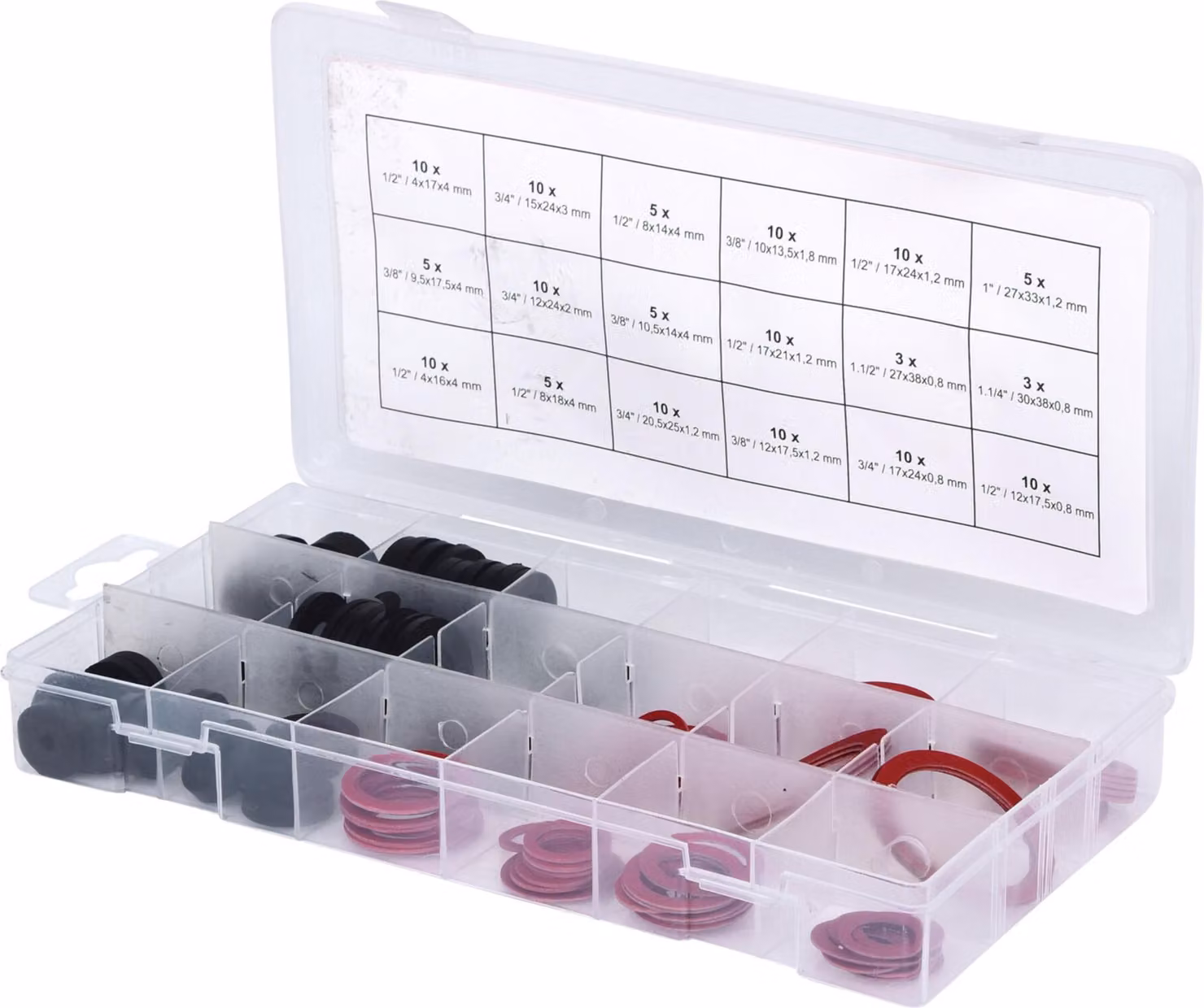 KS TOOLS Set Dichtringe-Sanitär, 141tlg. - 970.0190