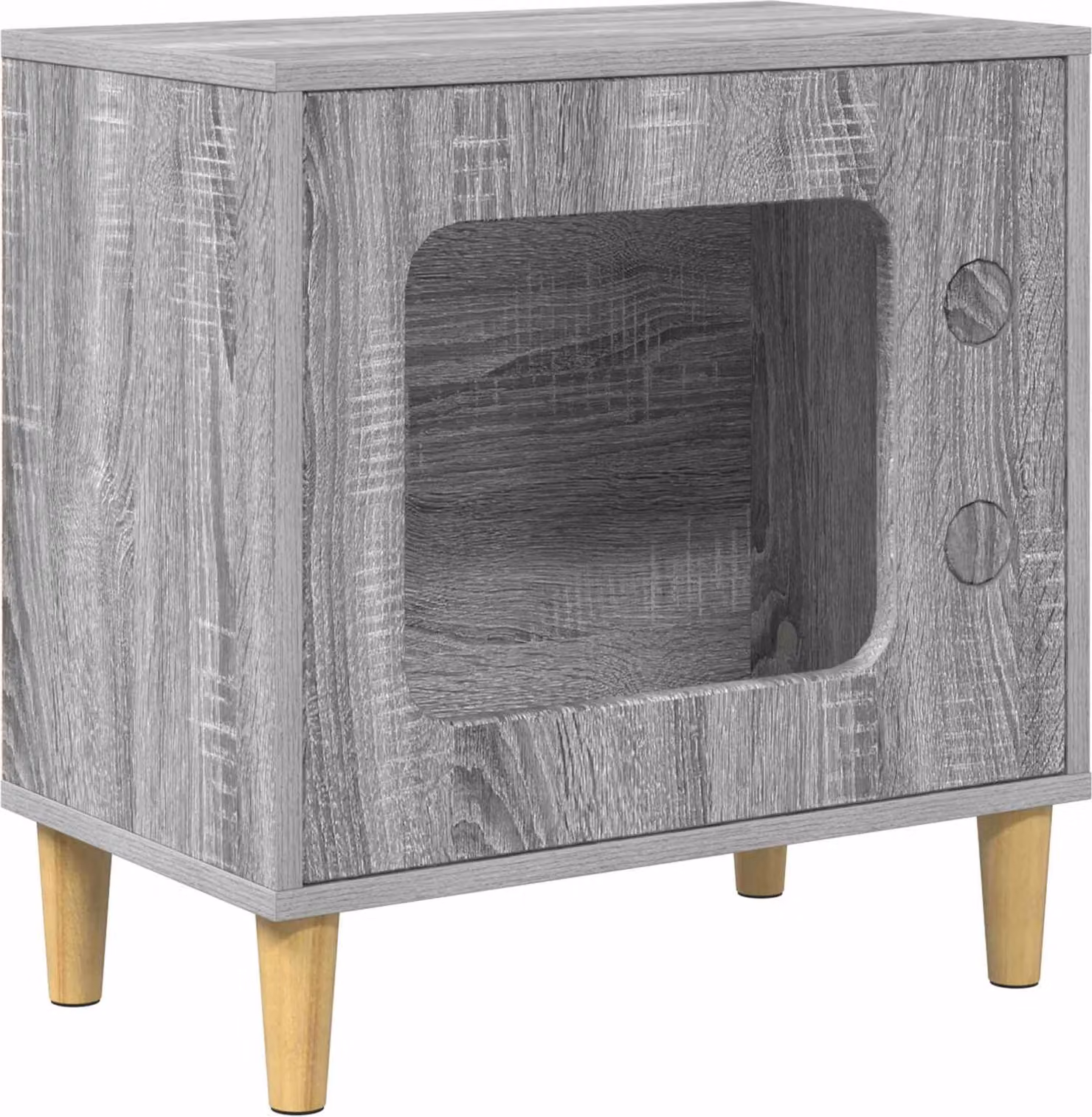 Casa per Gatti Grigio Sonoma 51 x 30 x 52 cm Legno multistrato