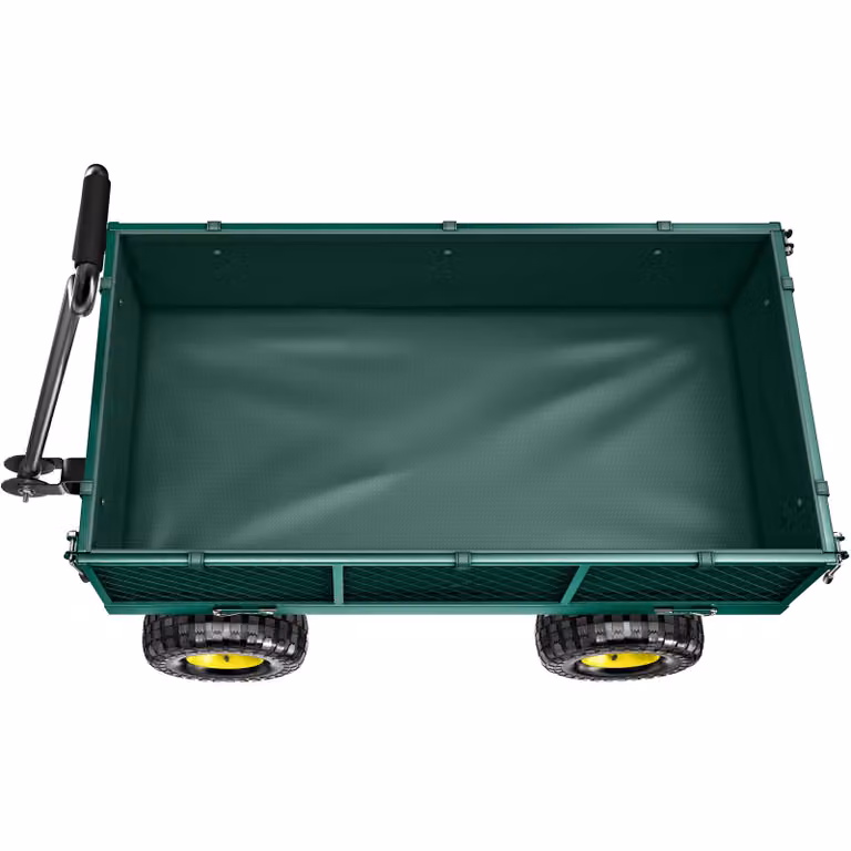Carretto con telo interno verde TecTake GmbH, carico massimo 350 kg