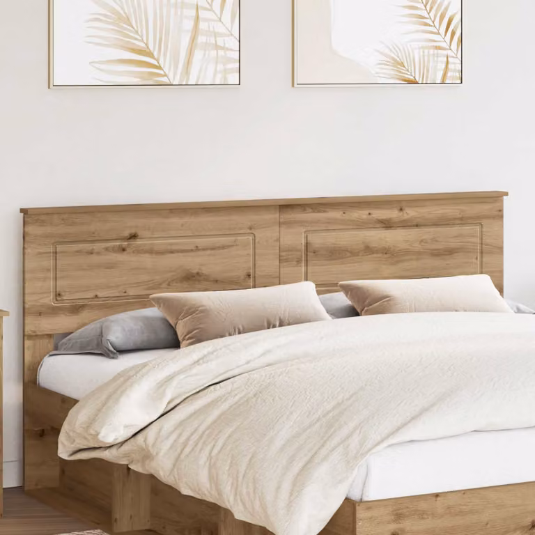 Testiera per letto vidaXL in legno ingegnerizzato rovere marrone L: 183 cm, H: 90 cm, P: 3 cm