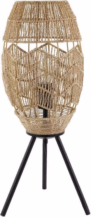 HOME DELUXE Lampada da tavolo in iuta KIKO - Natura | Lampada da tavolo Boho, Lampada da tavolo Scandi, Lampada da tavolo in iuta