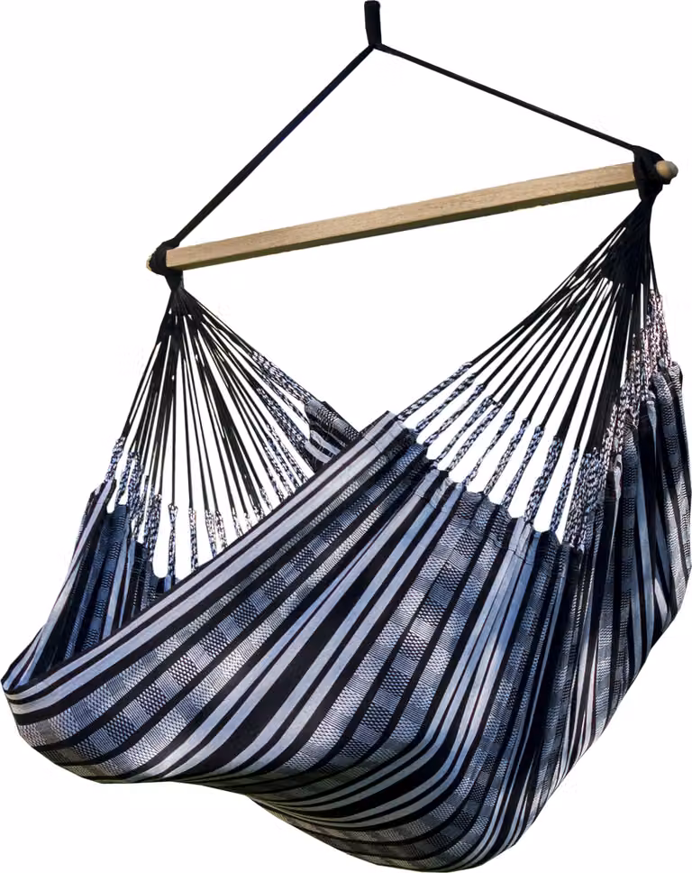 Sedia pensile Potenza 160x115 cm Sedia pensile Pereira L, seduta pensile fino a 130 kg Realizzata a mano in cotone Amaca a dondolo
