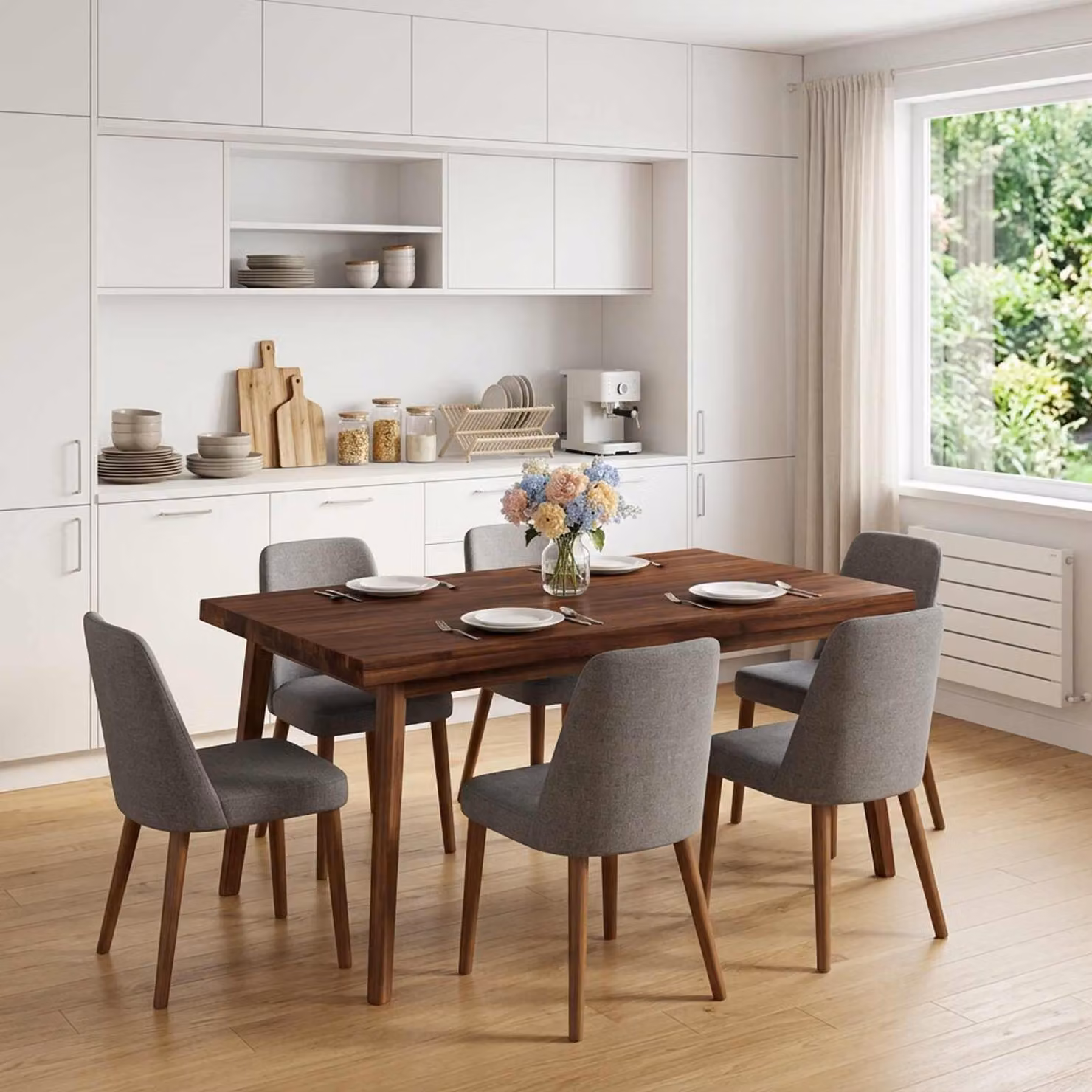 Piano del tavolo rettangolare in legno di acacia vidaXL, marrone, L 90 cm x P 60 cm x H 3 cm
