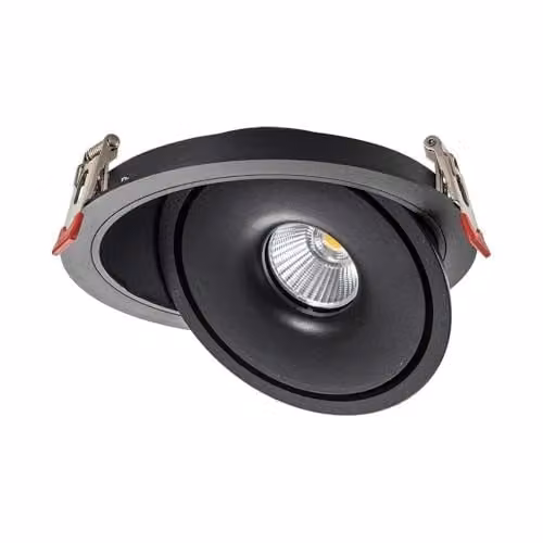 V-TAC Faretto LED COB da Incasso Rotondo 20W 165*50mm Colore Nero 3in1
