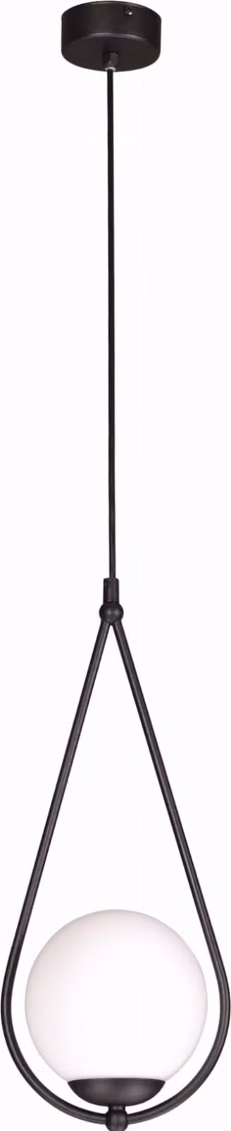 Lampada a sospensione Neve bianco e nero 1xE14x40W in vetro, dimensioni: 90x18x18 cm, IP20, Kaja