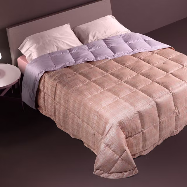 Trapunta in piuma DaunenStep Contemporanea 13052A Floreale Multicolore Rosa per Adulti – 1