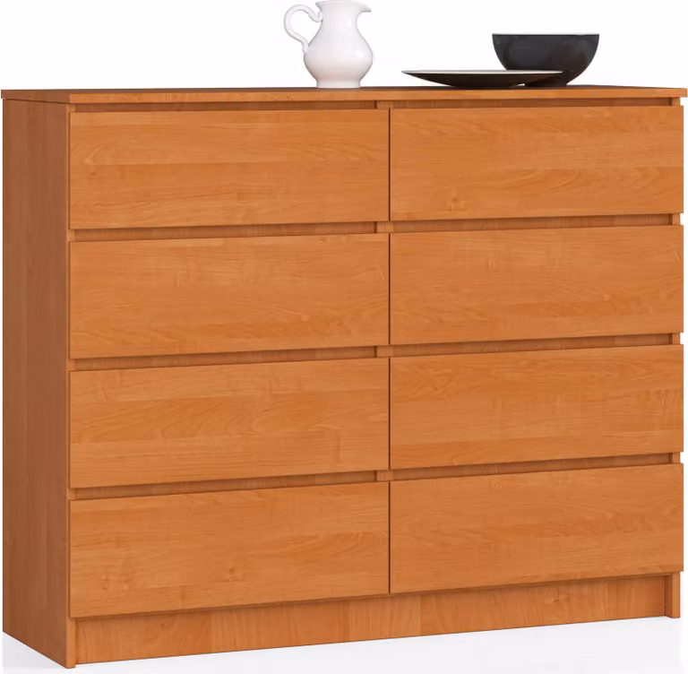 Akord Cassettiera Con Cassetti In Legno Di Ontano 120X40X99 Cm