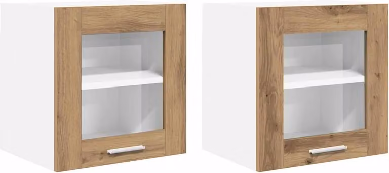 Armadio pensile Riga 2 pcs Rovere artigianale 40 x 31 x 40 cm