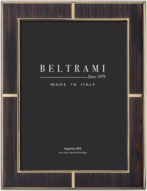 Portafoto Beltrami Miro Silver in rovere oro e argento per foto 10x15 cm