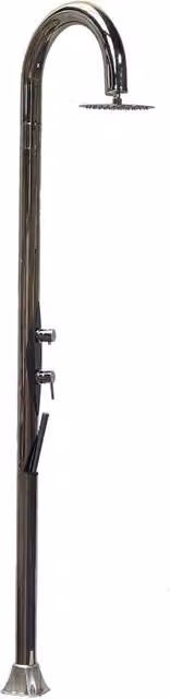 Doccia da Giardino Arkema Design Diamond Inox Argento con Soffione e Doccetta