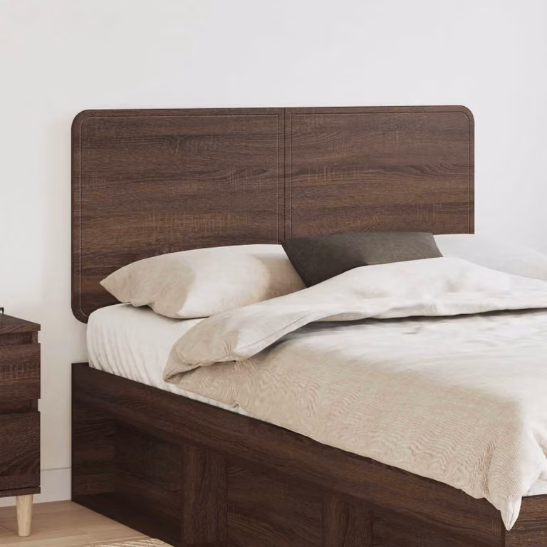 Testiera per letto moderna vidaXL in legno ingegnerizzato color rovere marrone