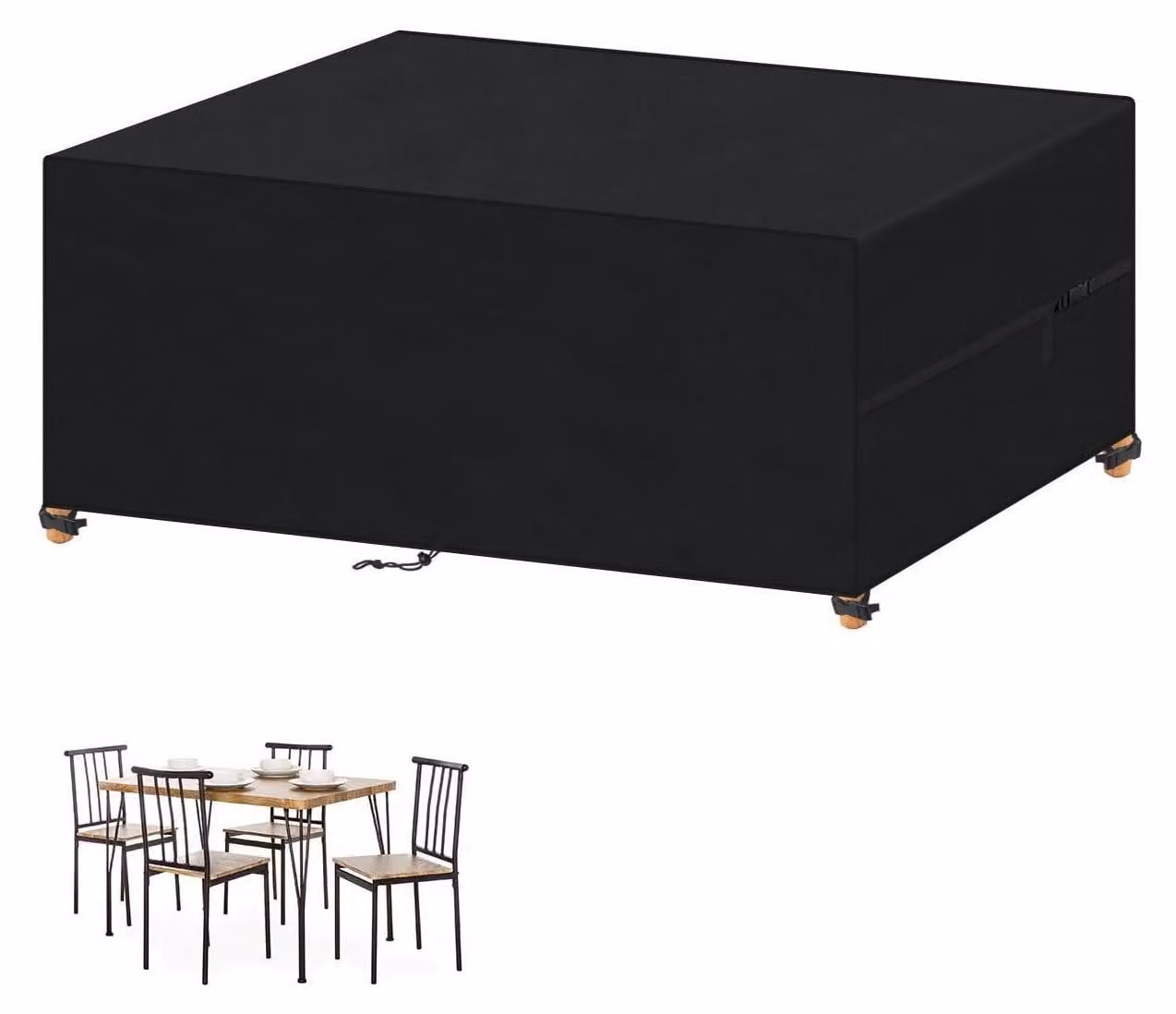 Copertura protettiva per mobili da giardino, resistente alle intemperie, impermeabile, dimensioni 130x80x70 cm, tessuto Oxford 420D con rivestimento in PU
