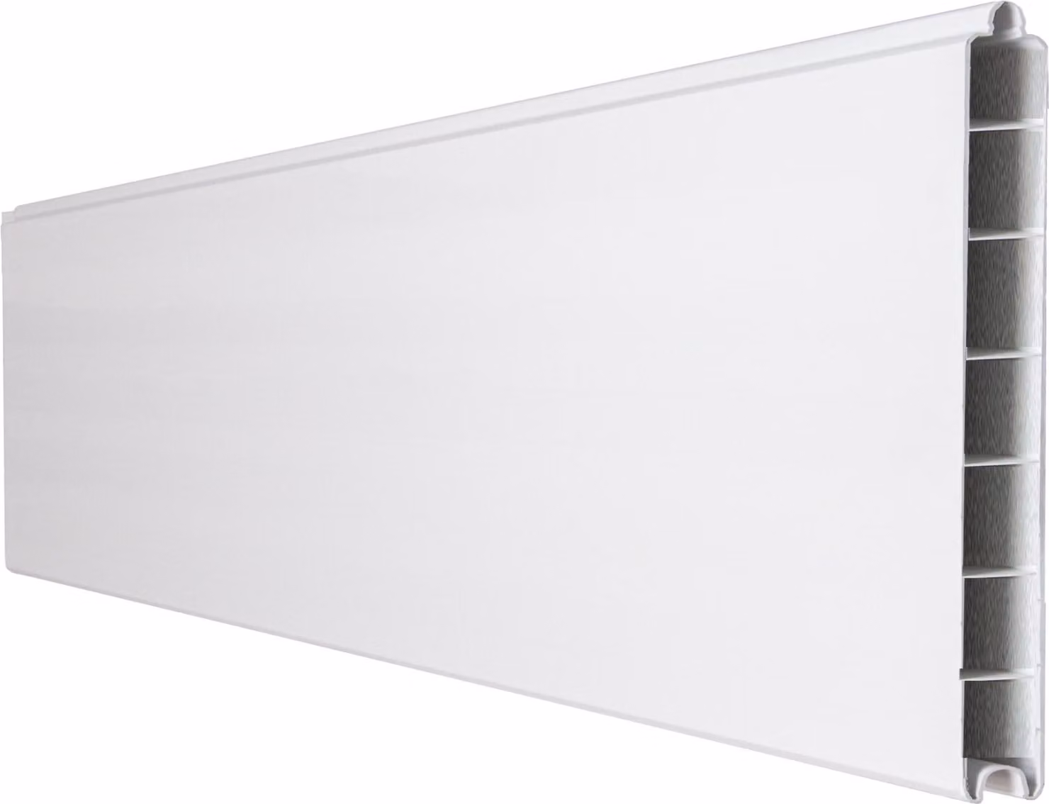 Sistema a innesto GroJa BasicLine PVC profilo singolo stretto bianco
