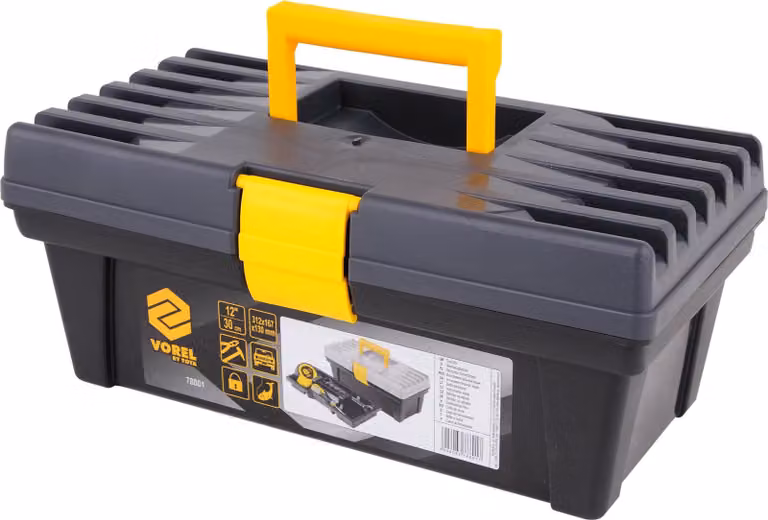 Cassetta portautensili, valigetta portautensili in plastica 12“ 312x167x130 mm