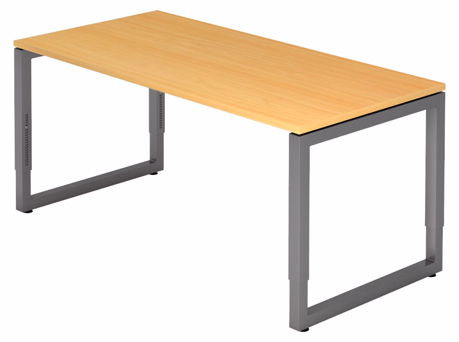 bümö Scrivania Serie-R - Decorazione: faggio, dimensioni: 160 x 80 cm, struttura: grafite