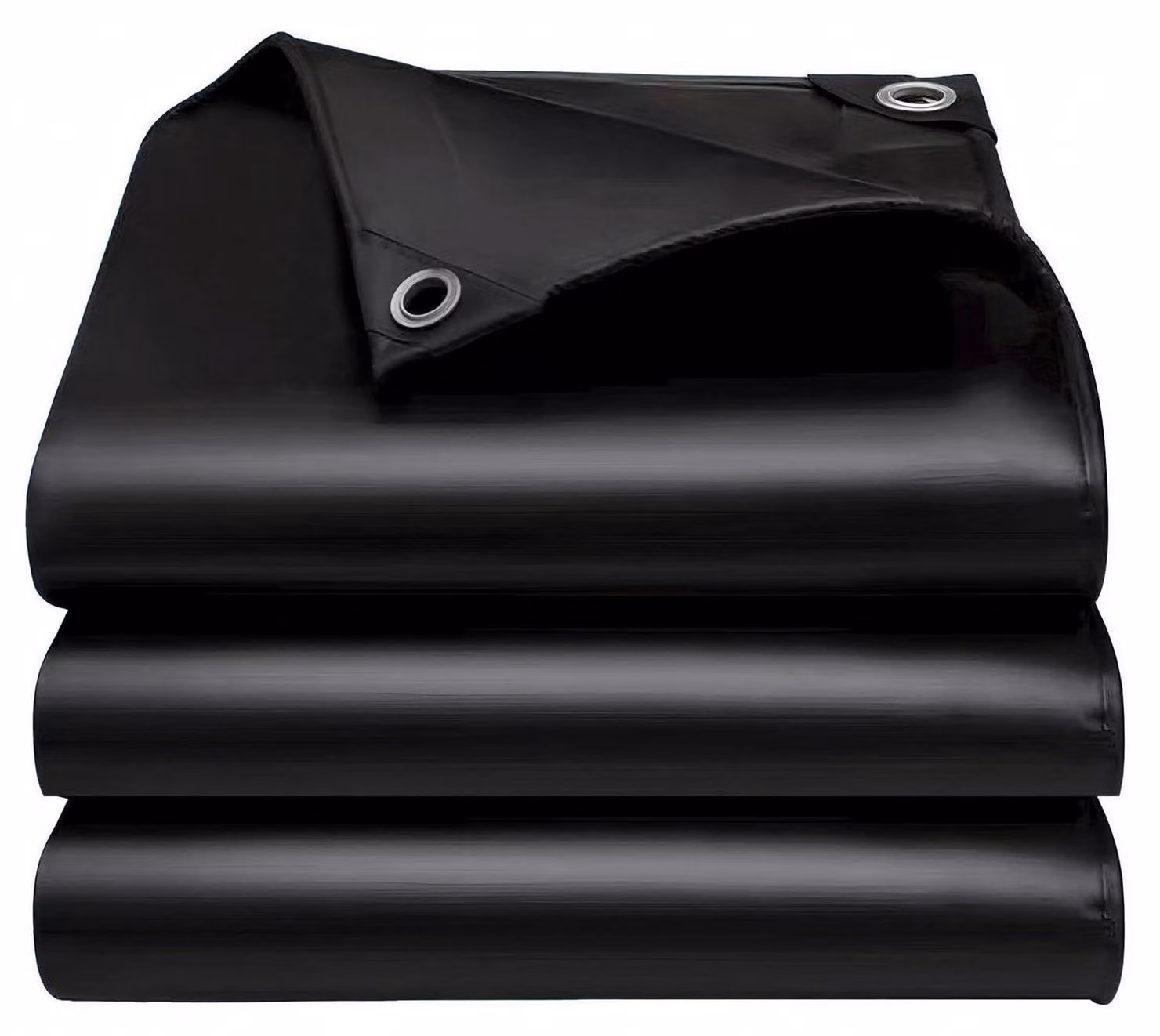 Telo di copertura 2x4 metri, impermeabile, con occhielli, stabilizzato contro i raggi UV, colore nero