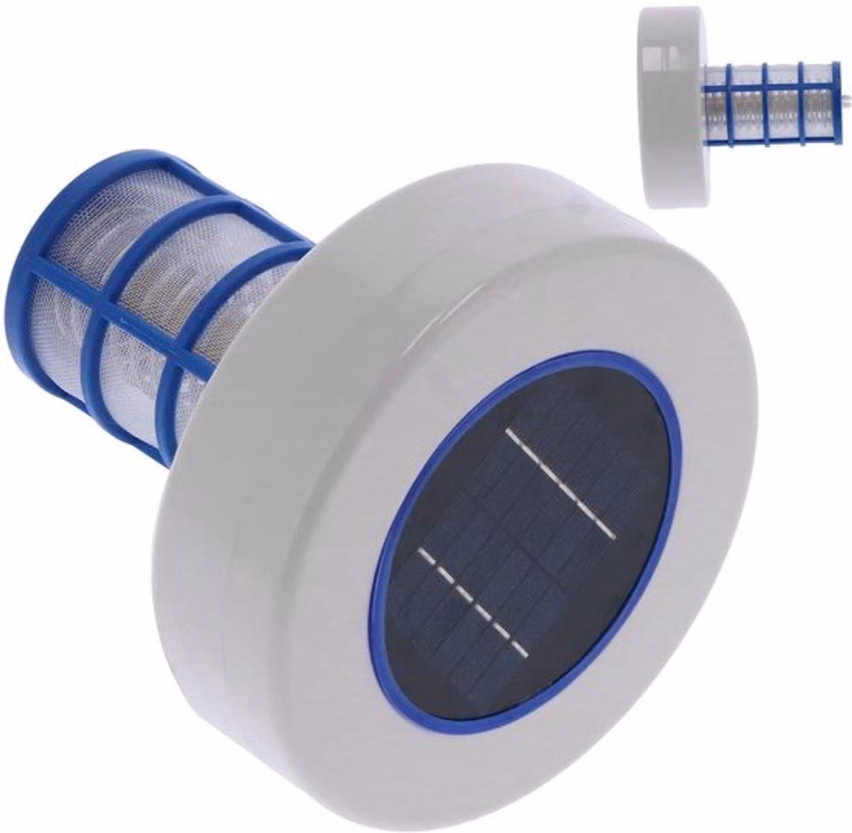 Ionizzatore solare per piscine - Dispositivo di pulizia per piscine senza prodotti chimici - Sostenibile - Trattamento dell'acqua - Ecologico - Facile da installare