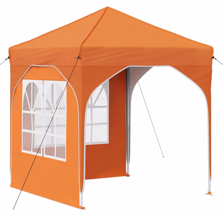 Tenda per feste a pop-up 192 x 192 x 245 cm Arancione