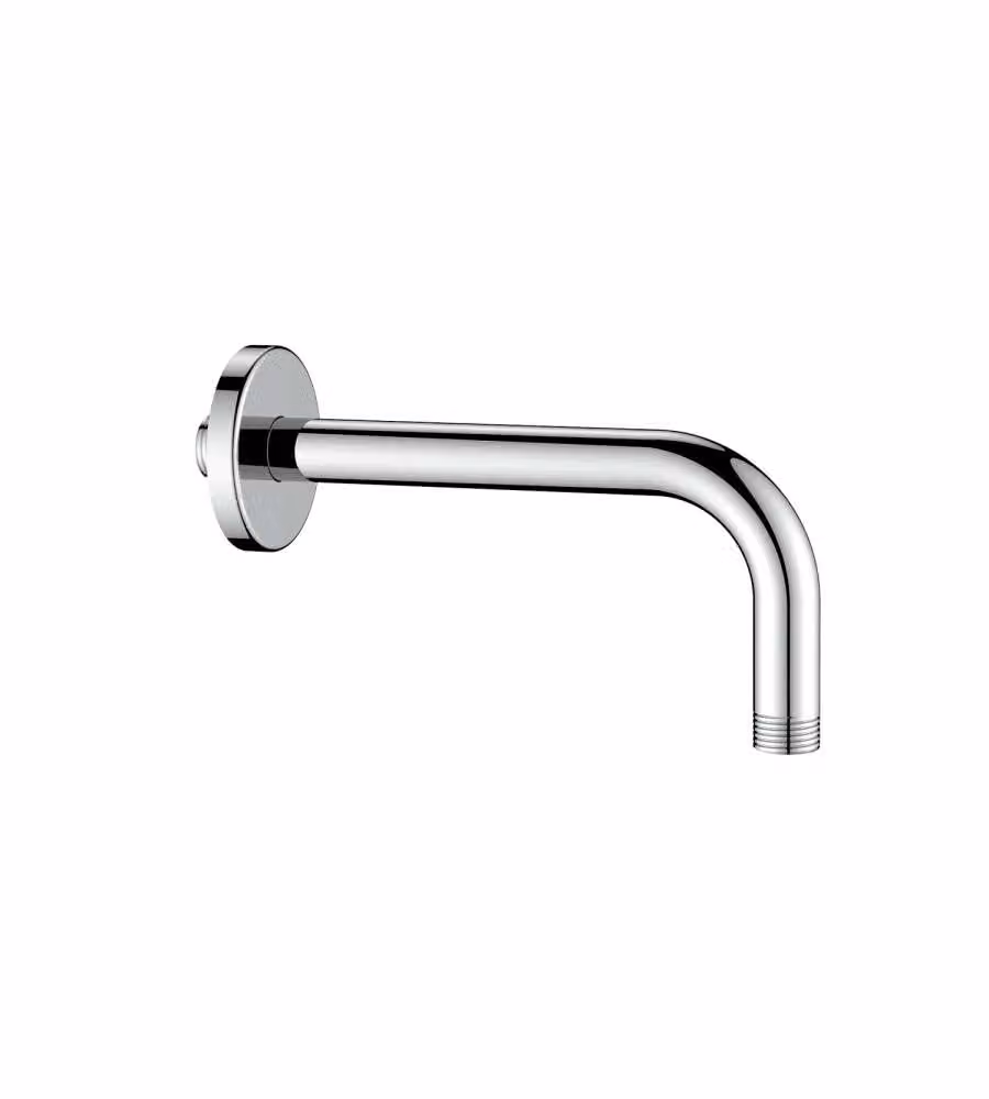 Braccio Doccia Curvo Tondo 20 cm Inox Cromato - Universale 1/2"