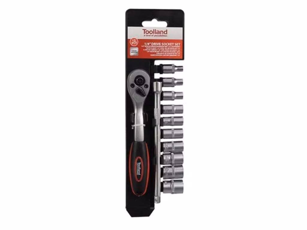 Set di bussole con attacco da 1/4" - 12 pezzi