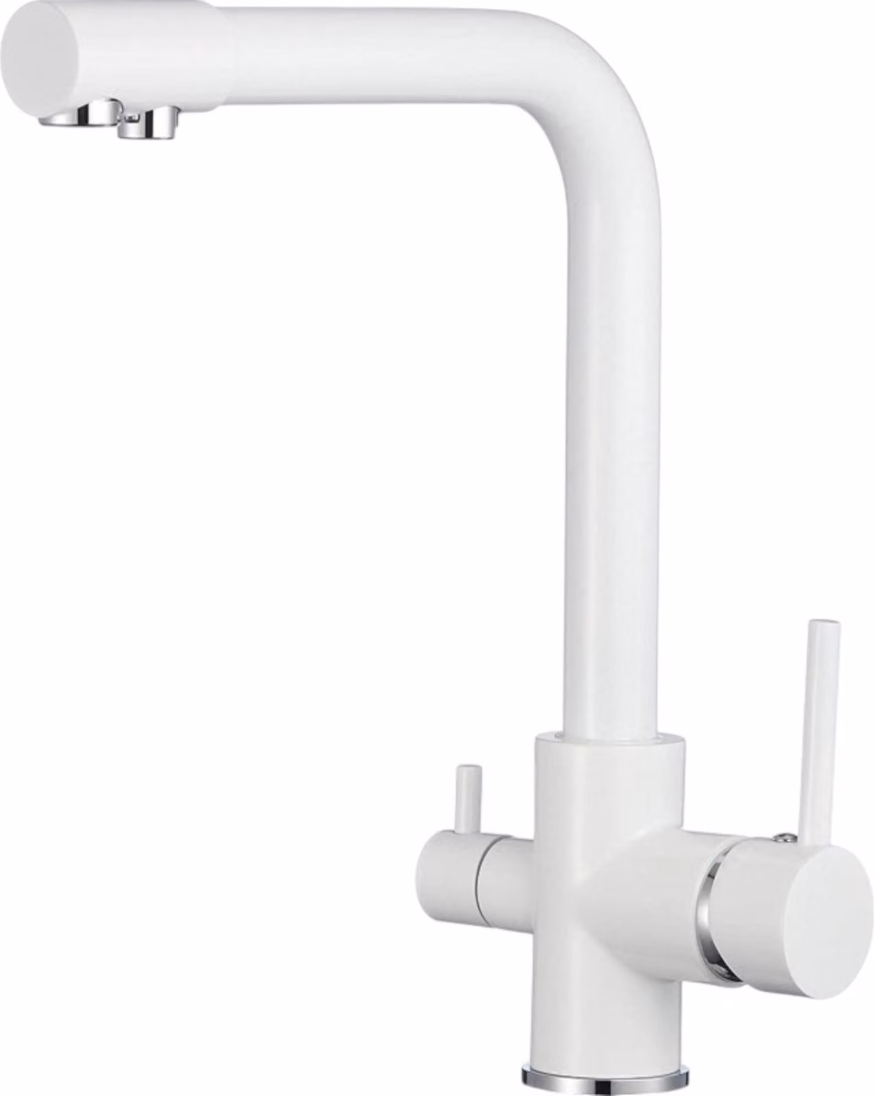 Rubinetto da cucina BieTal® BT-301 bocca a L a 3 vie Miscelatore da cucina bianco