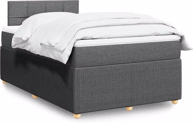 Letto Ibrido Moderno vidaXL con Materasso Grigio e Bianco L/P/H: 120 x 200 x 100,5 cm – 1