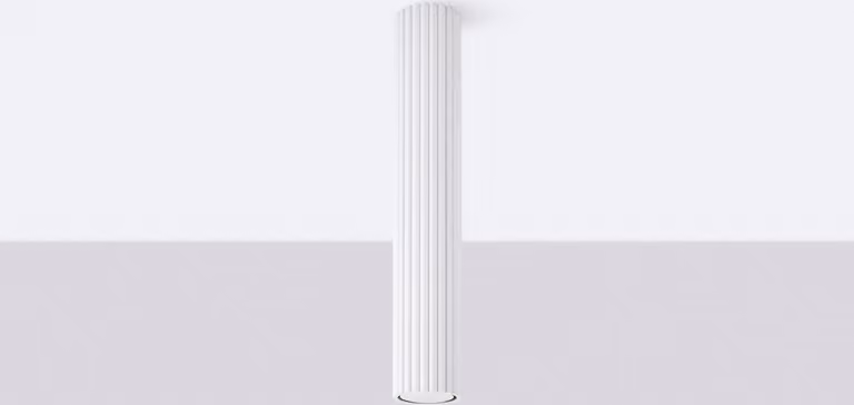 Lampada da soffitto KARBON 40 bianco 1xGU10 10W alluminio 40x6.5x6.5cm Sollux Lighting