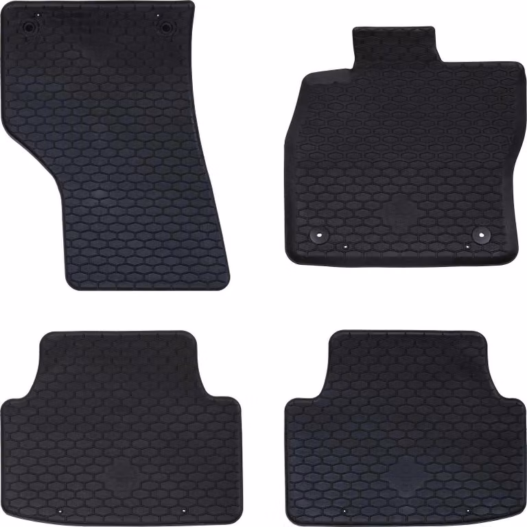 Tappetino per Auto 4 pcs Nero adatto per sedile LEON 2020-
