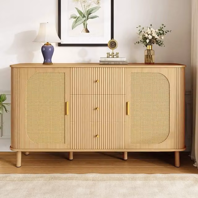 Buffet - Xylo - cassetti+ripiani piedi metallo legno