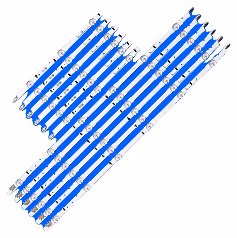 Striscia di retroilluminazione a LED, lunghezza 1005 mm, 9 perline LED per striscia, tensione di 3 V per LED, compatibile con diversi modelli, come nuova