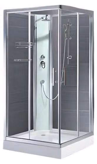 Komfort-Dusche Luxusduschkabine Duschkabine Duschbox Glaskabine 120x90 cm