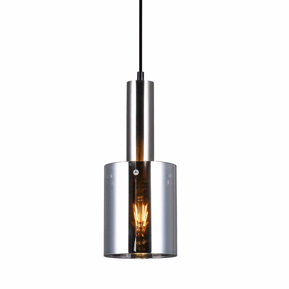 Italux Sardo, lampada a sospensione moderna in nichel PND-5581-1-SC+SG