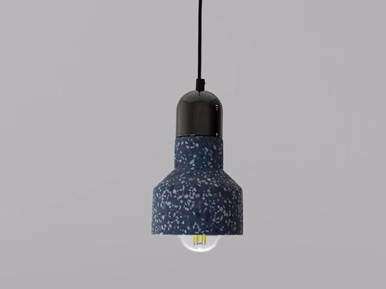 Lampada a sospensione in stile terrazzo