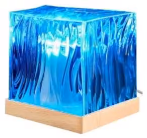 Lampada da tavolo - Lampada da comodino - Proiettore di aurora boreale - Lampada aurora boreale - Lampada di cristallo - Lampada di cristallo a LED - Lampada da golf - Con cambio di colore - Adatta per camere da letto e soggiorni