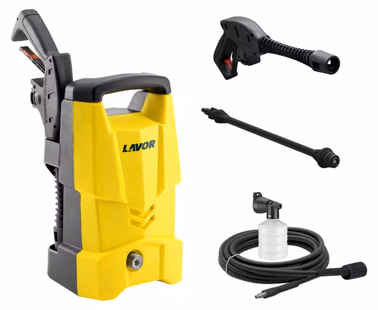 Idropulitrice ad acqua fredda - Pressione di lavoro: 120 bar - Portata: 330 litri all'ora - Colore: giallo