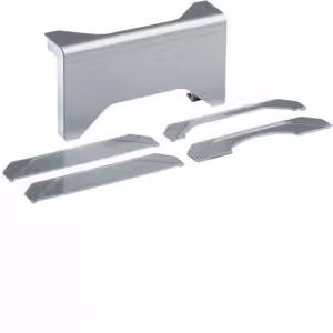 Raccordo per canaline a filo pavimento verso canalina per battiscopa SL 20x80 mm, finitura alluminio