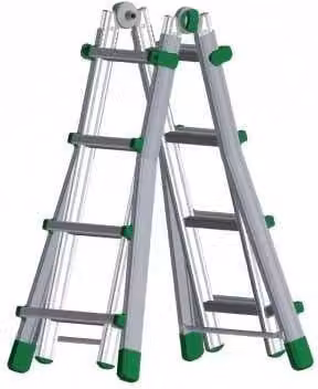 Scala telescopica Facal Eurobriko-16 Bk1,5 in alluminio nero e argento