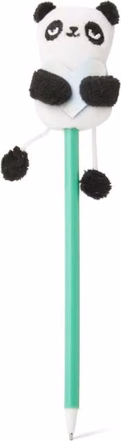 Penna a sfera Panda 3D dmail con inchiostro nero e dettagli multicolore in plastica