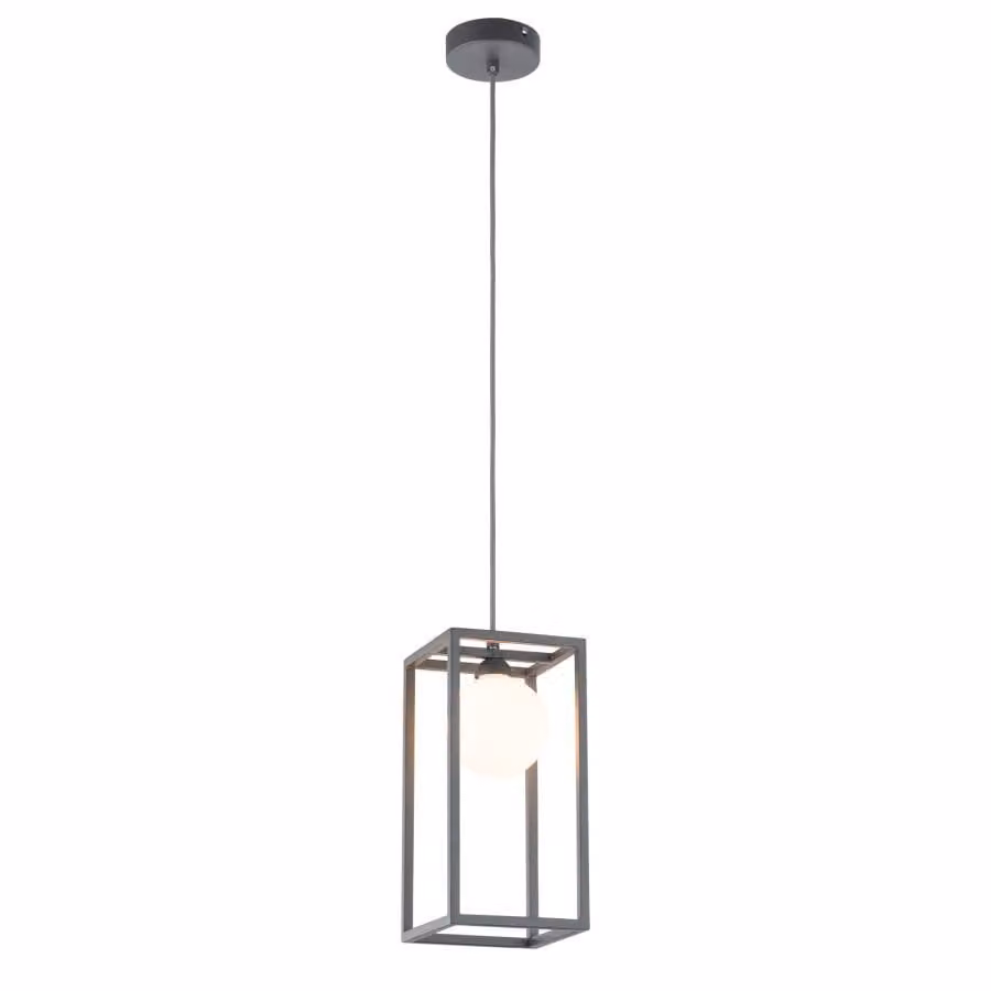 Italux Daisy, lampada a sospensione industriale grigia MD-BR4367-D1 GR
