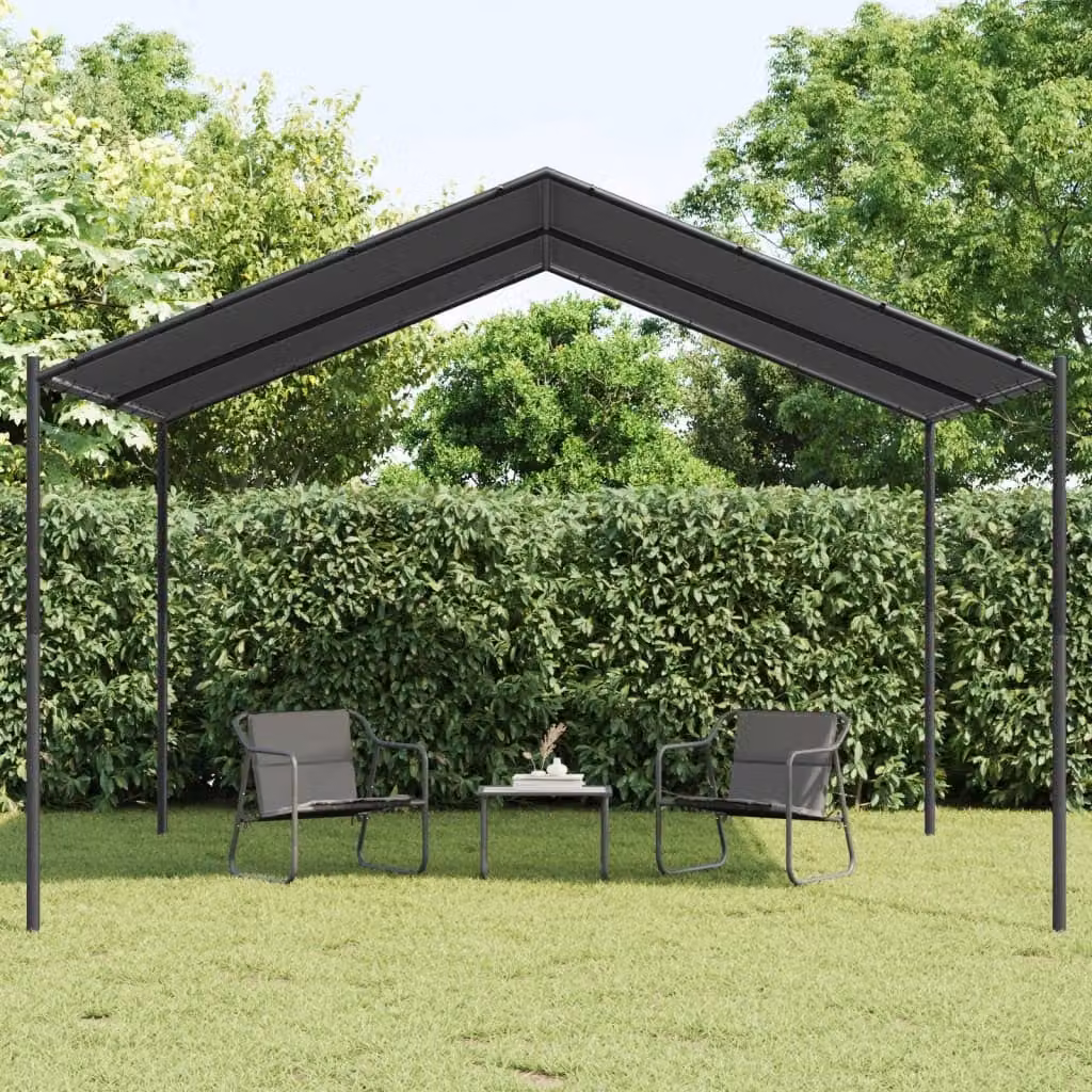 vidaXL Tenda a Baldacchino Antracite in Acciaio e Poliestere 4 x 4 m
