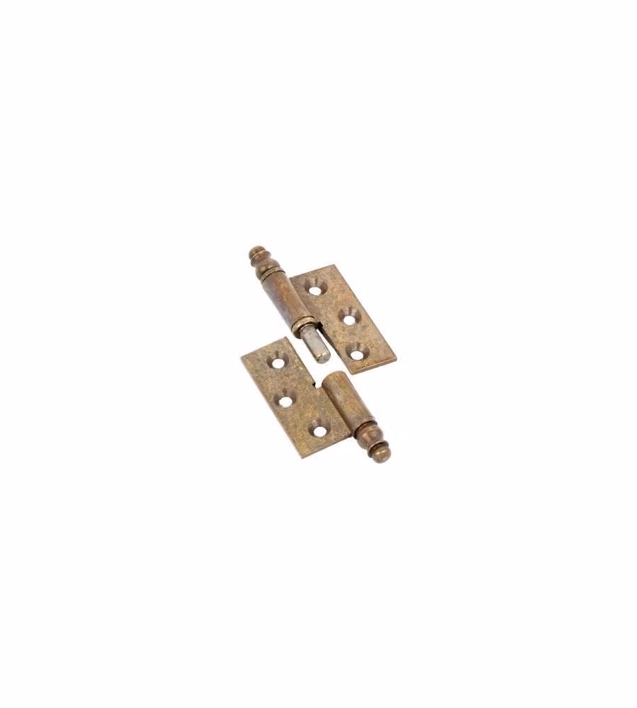 Cerniere Piane Canotto Liscio Ottone Bronzato Mm.50X40 Destra