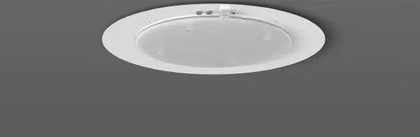 RZB Flatliner Slim, 33 W, 2300 lm, 830, bianco, plafoniere on/off, D 596 H 34, 117°, plastica (PC) opalina 312287.002