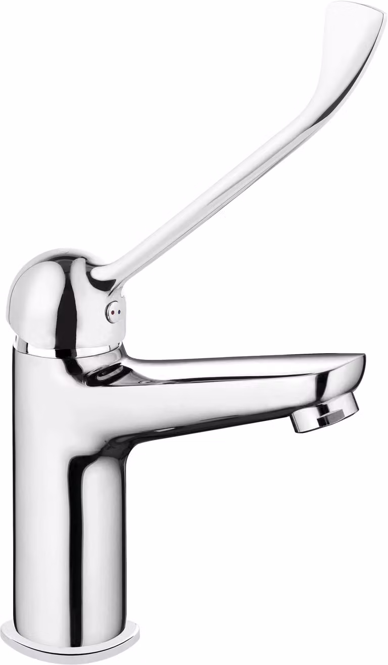 Washbasin faucet with Clinic lever