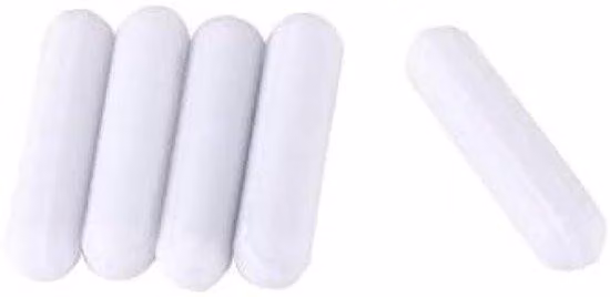 Set di barre magnetiche da 5 pezzi in PTFE, tipo C, da laboratorio