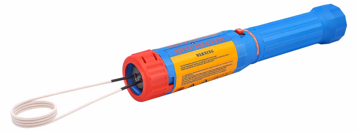 Riscaldatore a induzione Mini, senza fiamma, 1100W - Strumento di riscaldamento magnetico per viti e bulloni
