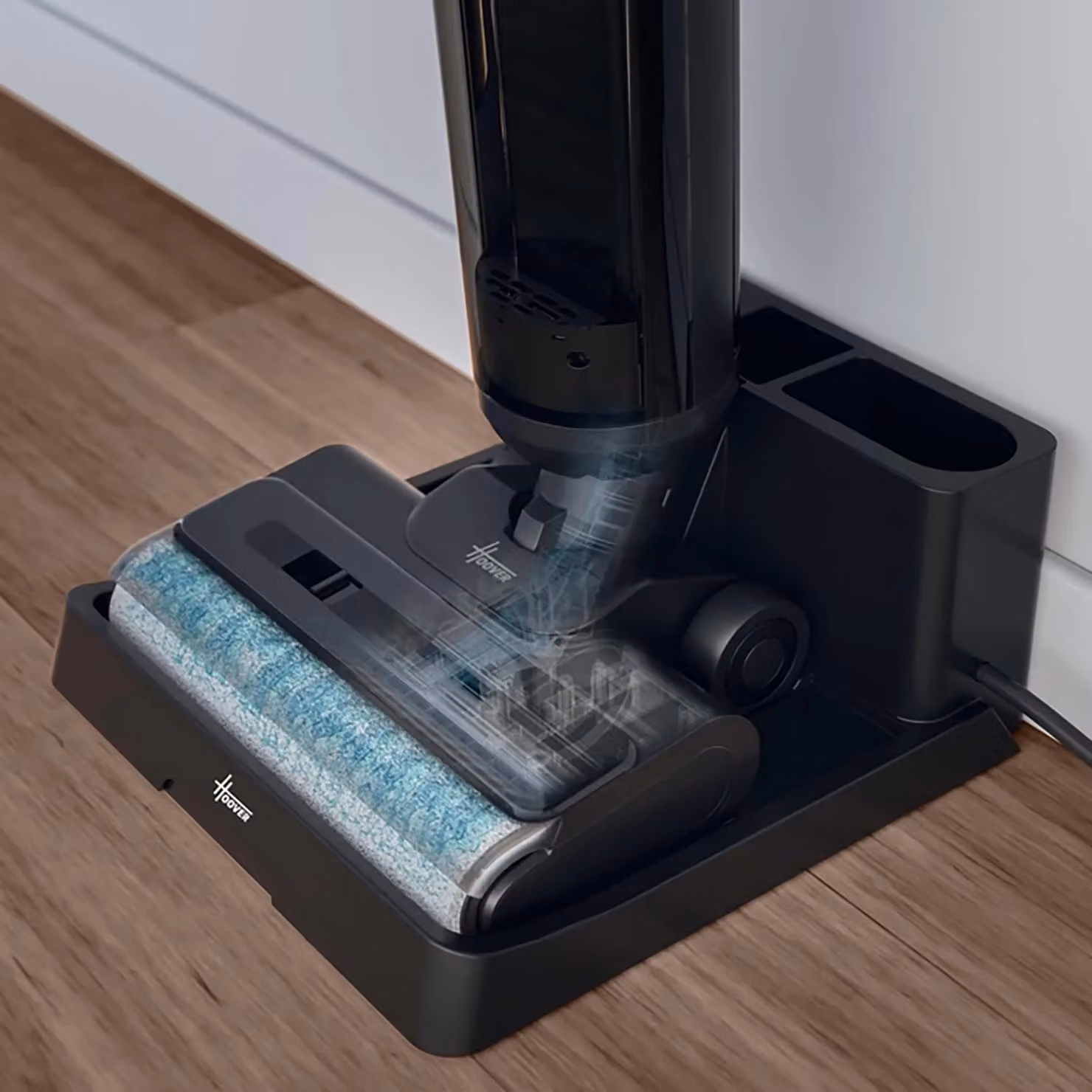 Lavapavimenti 2in1 Aspirazione e Lavaggio Hoover HW3 Turbo Clean Nero con Base di Autopulizia e Display – 5
