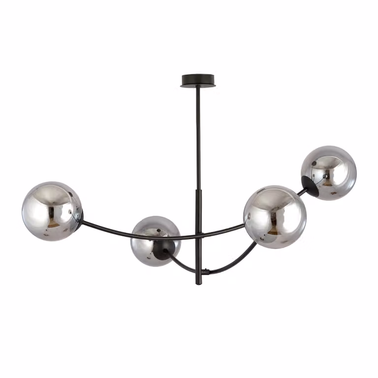 Lampada da soffitto Emibig 4xE14 40W HUNTER 4 NERO/GRAFITE 1100/4