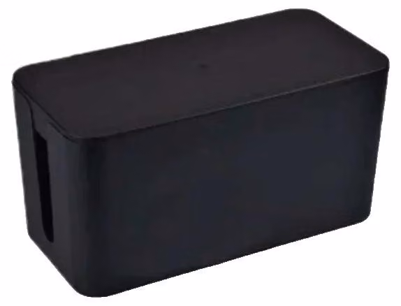 Contenitore per l'organizzazione dei cavi, riutilizzabile, design moderno, colore nero