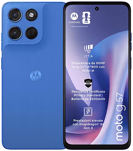 Motorola Moto g57 5G, 256 GB, 8 GB RAM, Blu, Android